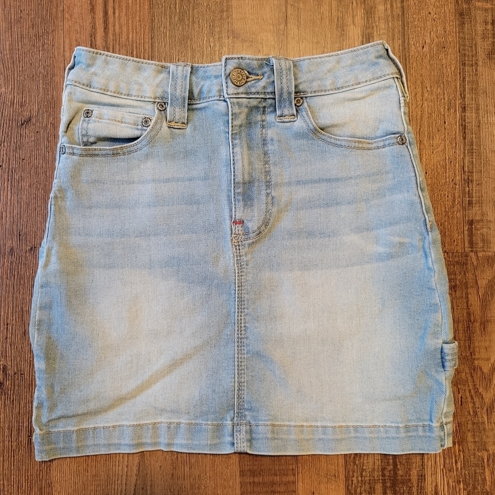 Y2K Dickies Stretch Denim Cargo Mini Skirt